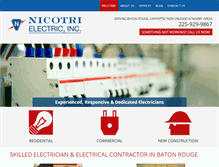 Tablet Screenshot of nicotrielectric.com